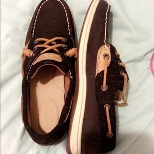 Brown sperrys never been worn